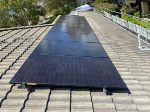Solahart Silhouette solar panels installed at Tanilba Bay NSW